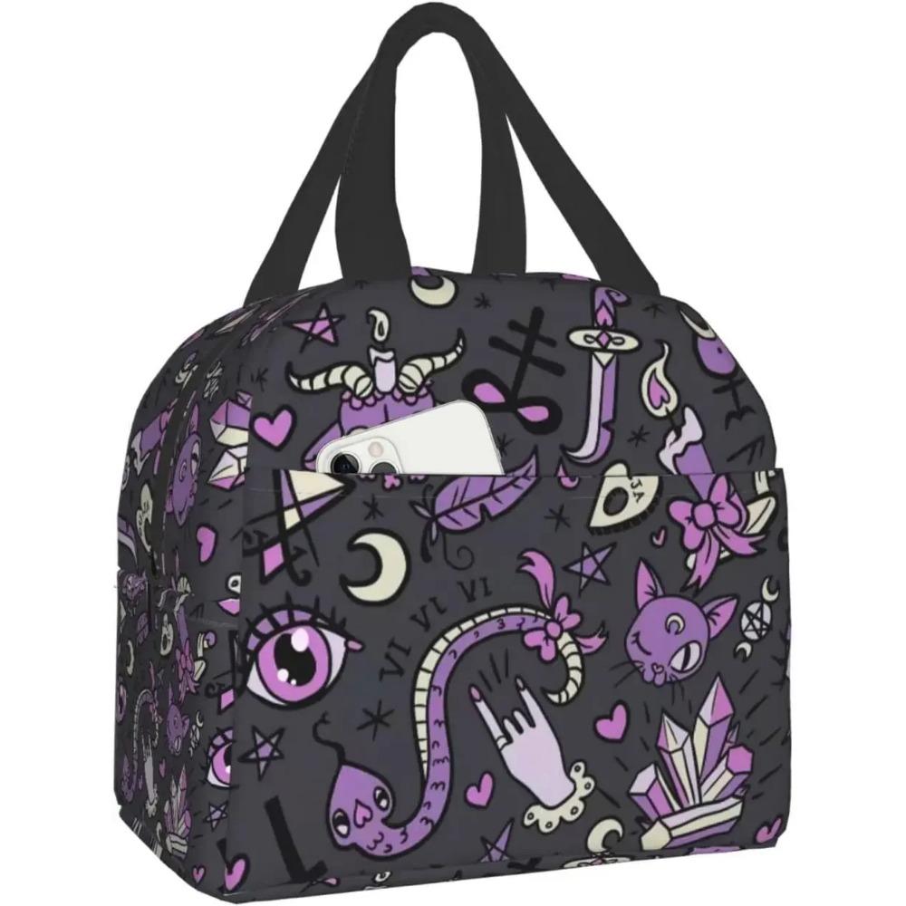 

Сумка для ланча Skulls, ланч-бокс, многоразовые изолированные сумки для еды, контейнер для еды для мужчин, женщин, взрослых, работы, путешествий, пикника 22x20x13CM синий