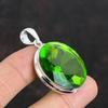 Faceted Peridot Pendant Handmade Jewelry Real Gemstone Pendant 925 Sterling Silver Pendant Amazing Pendant Gifts for Wife Brand New Jewelry