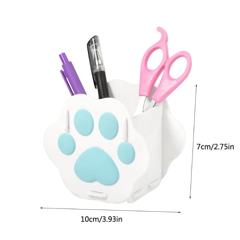 Pen Holder Stationery Holder Lovely Cat Paw-shaped Desk Pen Holder Large Capacity Home Desktop Organizer Office School Supply