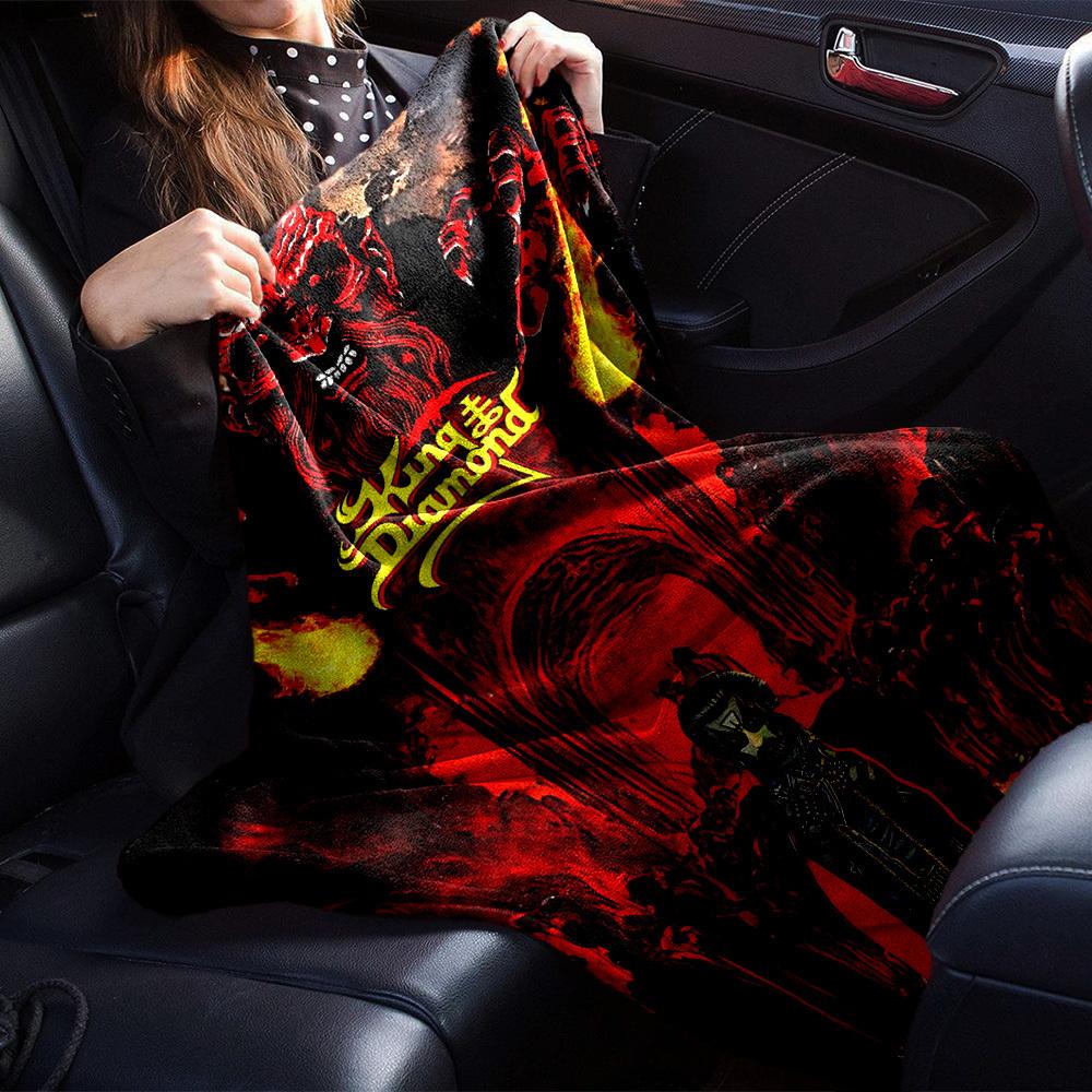 1pc King Diamond Themed Printed Soft and Comfortable Home Blanket, Small Throw Blanket, Nap Blanket, Suitable as a Gift l037