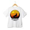 Adventure Wolf Graphic T-Shirt Sunset Graphic for Adventure Lovers Streetwear