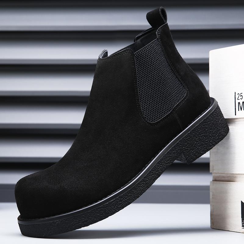 Fashion Men's thick soled boots Minimalist gentleman retro style Office and Party High quality business shoes Hot selling suit New