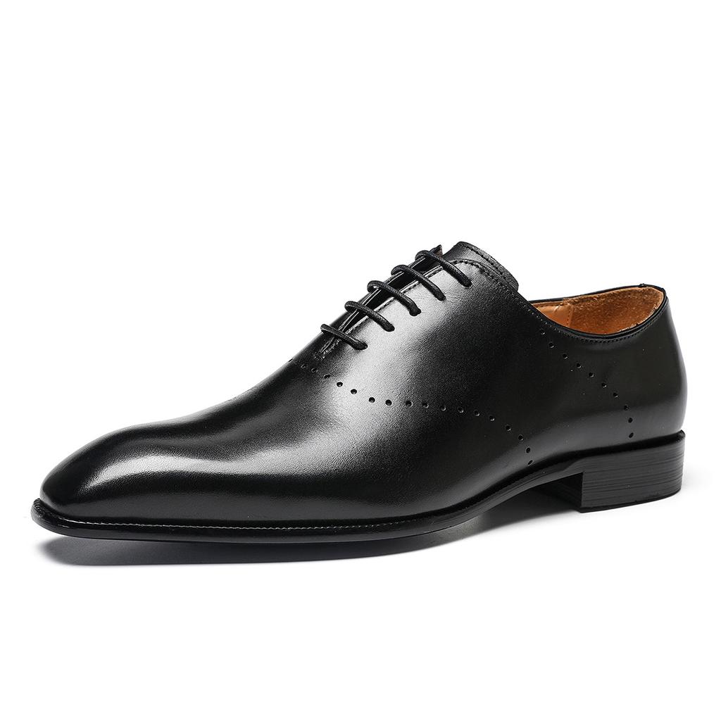 First Layer Cowhide Men'S Formal Leather Shoes Men'S Genuine Leather Cowhide Business Pointed British Men'S Shoes Leather Shoes