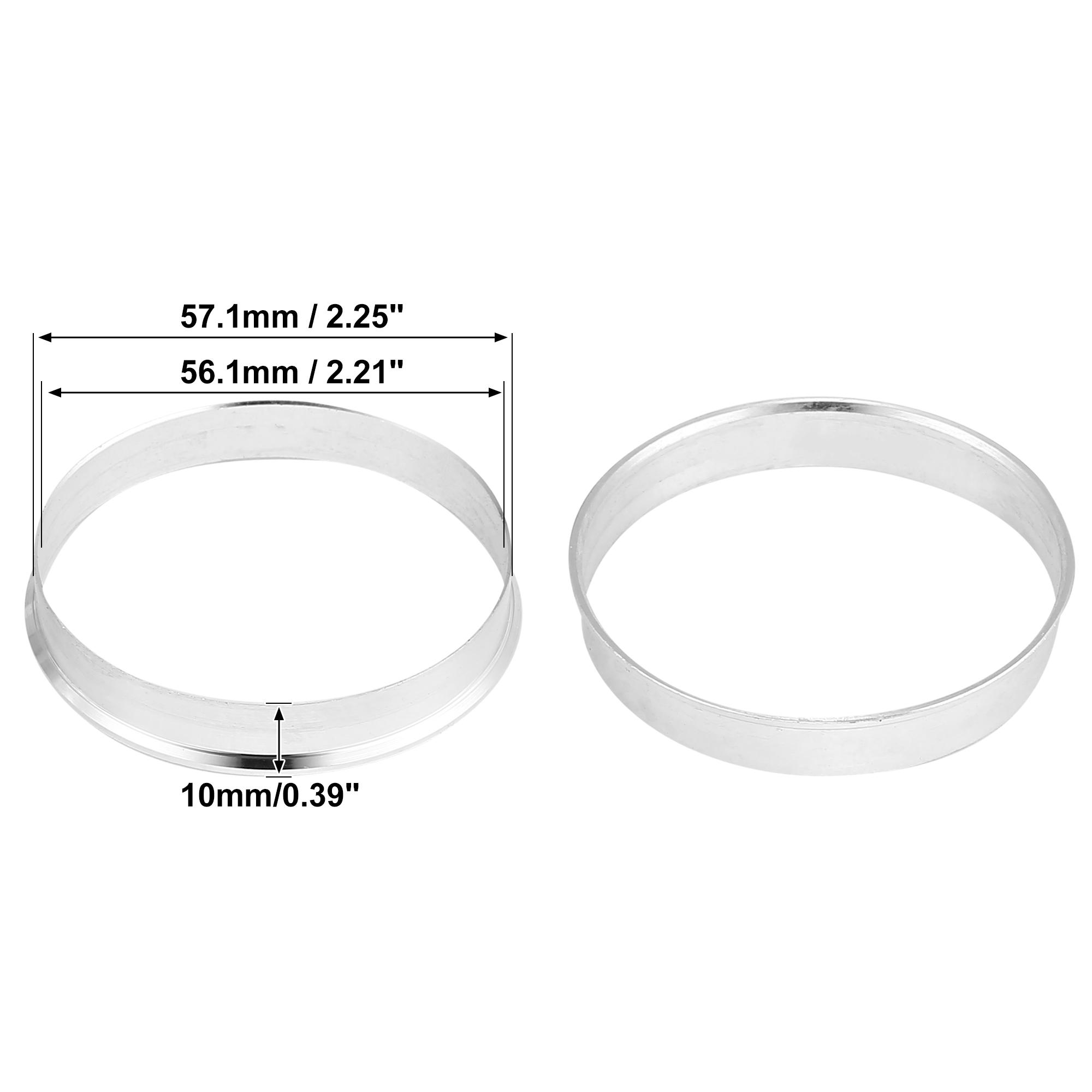 Uxcell 4pcs OD 56.1mm 57.1mm 63.4mm to ID 54.1mm 56.1mm 64.1mm Car Hub Centric Rings Wheel Bore Center Spacer Aluminum Alloy 57.1mm to 56.1mm