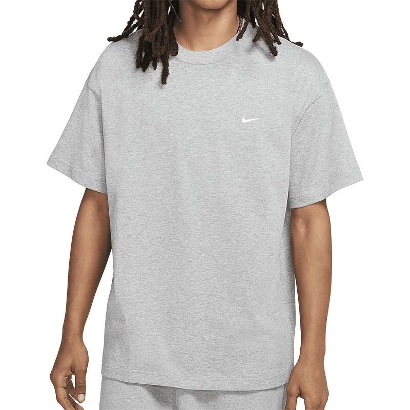 Men's Nike Lab Solo Swoosh Basic Sports Short Sleeve Dark Gray T-Shirt DA0321-063