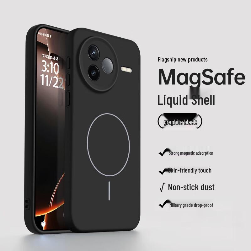 NEYAA Ultradünne magnetische Handyhülle aus flüssigem Silikon für Xiaomi/Redmi