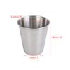 4 PCS Shatterproof Metal Shot Mugs Reusable Wine Cups with Leather Case Outdoor Cups Suitable for Wine Beer and Whiskey