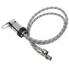 Stainless Steel RV Shower Mixer Tap Outlet Steel Tails 400 Mm With 12mm Guest/Whale Push Fit End G 1/2'' Outlet