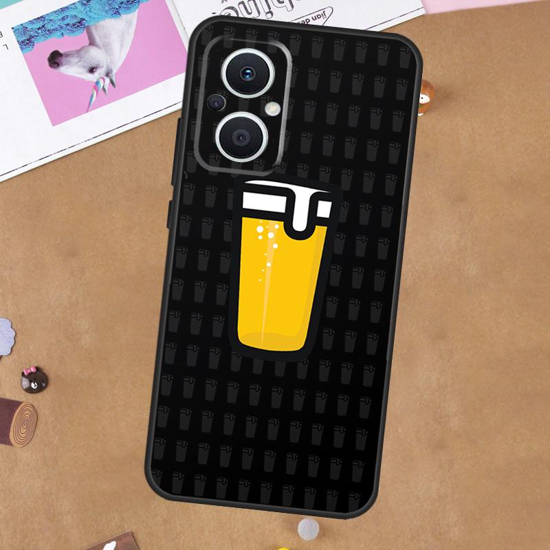 Beer Cup For OPPO Reno 7 8 Lite 10 11 12 13 14 Pro 8T 11F 12F 13F 14F OPPO Find X8 X5 X6 X9 Pro Case