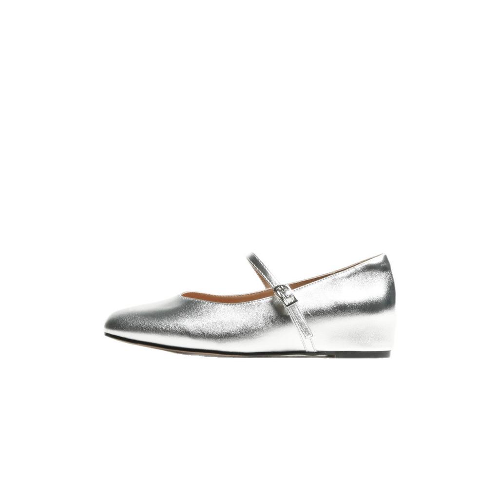 [Shei Su Yinyin] Two Versions~ 3.5cm Inner Height Increase Diamond Buckle Head Mary Jane Half Drag Women's Single Shoes