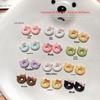30Pcs Cartoon Doughnut Nail Art Decorations Mix Shapes Nail Charms Manicure Decals for Nail Salon Accessories