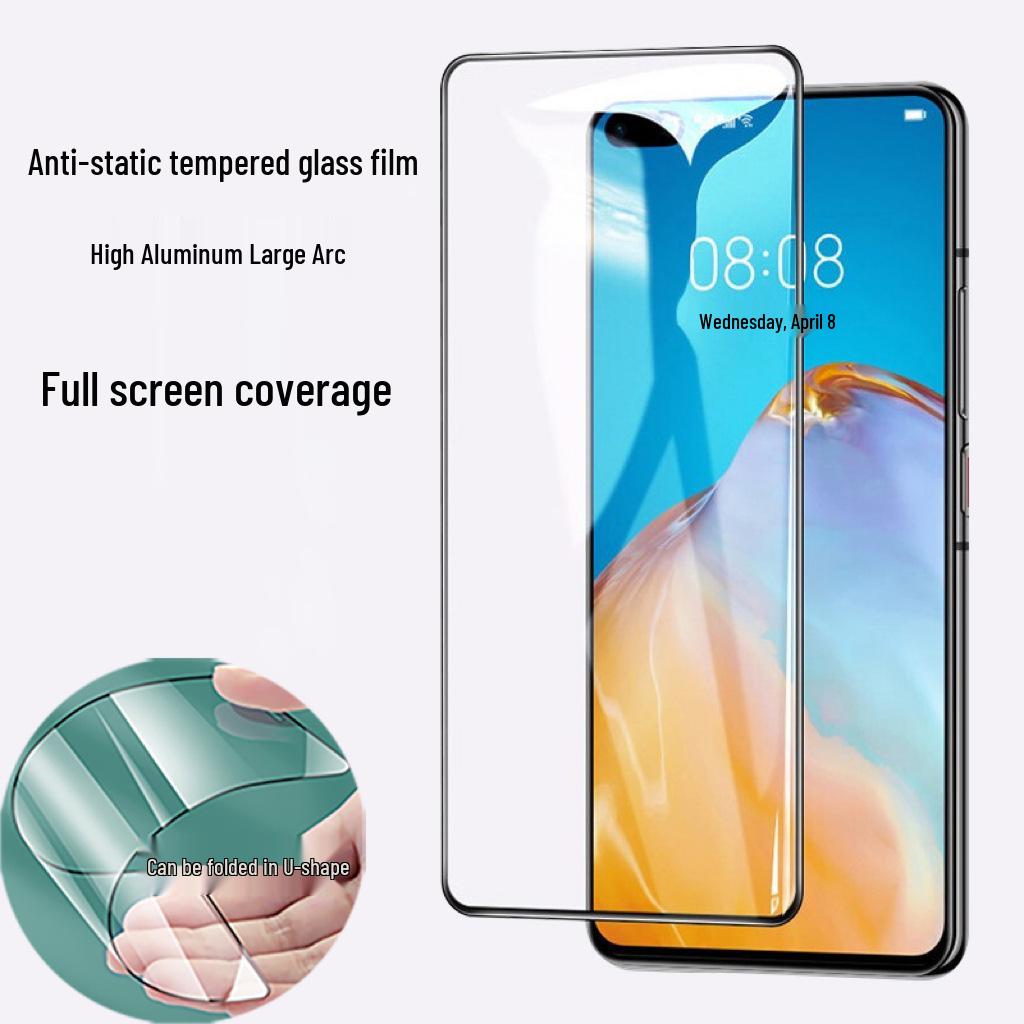 Explosion-Proof Tempered Film for Huawei P80: HD Full Screen, High Aluminum, Anti-Static, Large Arc Design, Compatible with MATE60