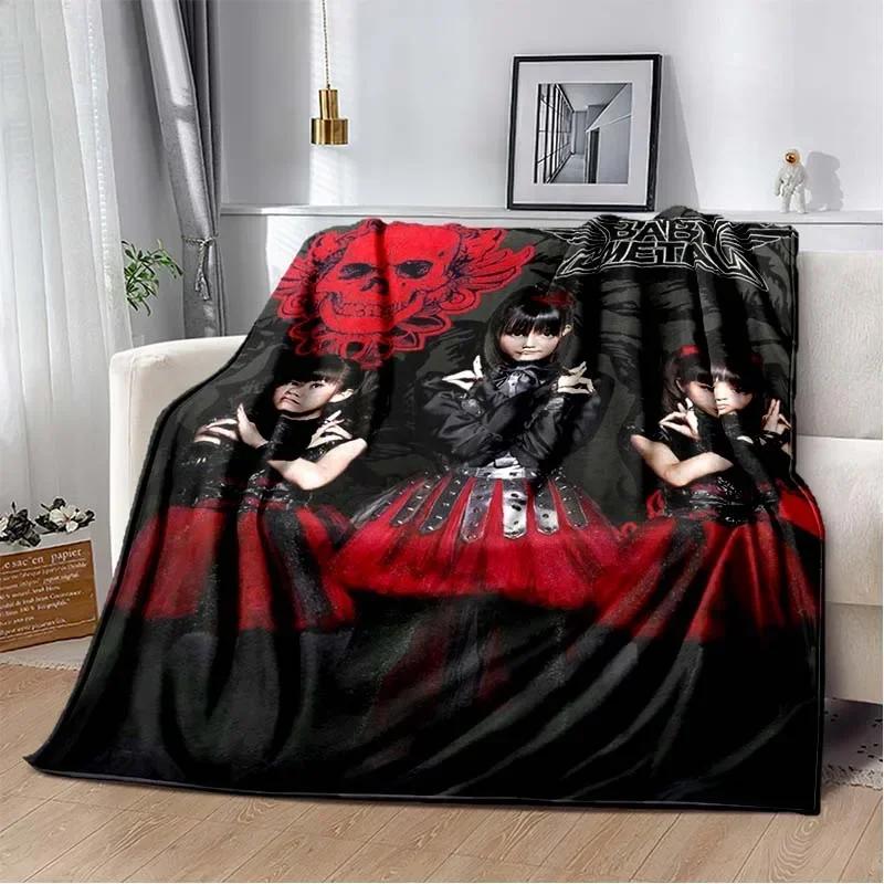 3D Babymetal Combination Printed Blanket,Fashion Soft Cozy Living room Bedroom Sofa Bed Travel Blanket Child Birthday Gift