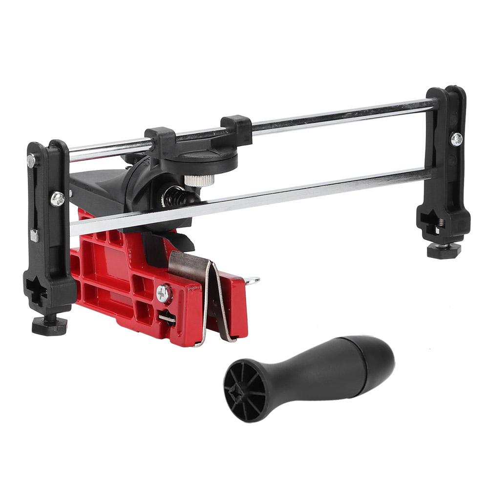 Portable Chainsaw Saw Chain Filing Tool Metal Bar Mounted Manual Chain Sharpener