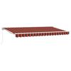 Retractable Awning Frame Orange and Black 350 X 200 Cm
