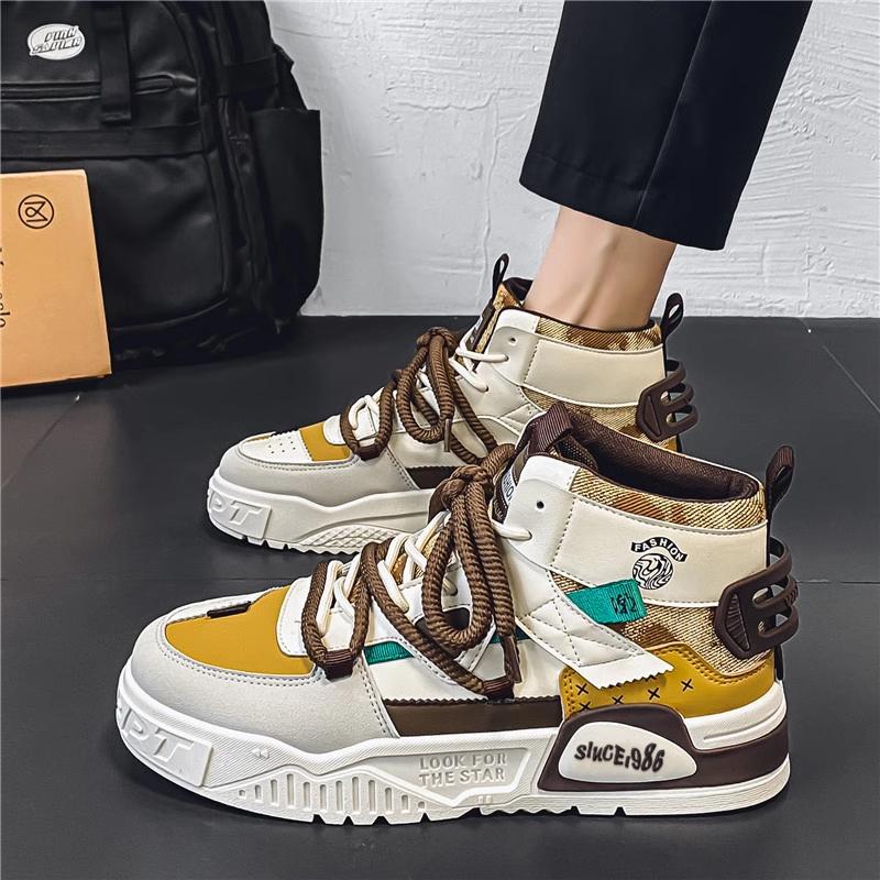 New autumn breathable niche thick-soled heightening casual board shoes sports trendy shoes