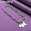 Bracciale con ciondolo a forma di cane carino in argento sterling 925 CHSHINE per donna, da sposa, festa, moda e gioielli