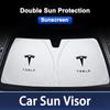 Car Windshield Sun Shade Cover Visor UV Protection Shield For Tesla Model 3 Model S Model X Model Y Roadster SpaceX Accessories