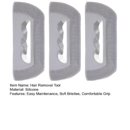 Yousheng 3Pcs Pet Hair Removal Tool Silicone Pet Fur Removal Tool Dog Cat Shedding Removal Lint Remover for Sofa Carpet Car Seats