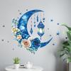 Adesivi Murali Festa delle Stelle Luna Blu - Decorazione Rimovibile per Camera da Letto da Sogno