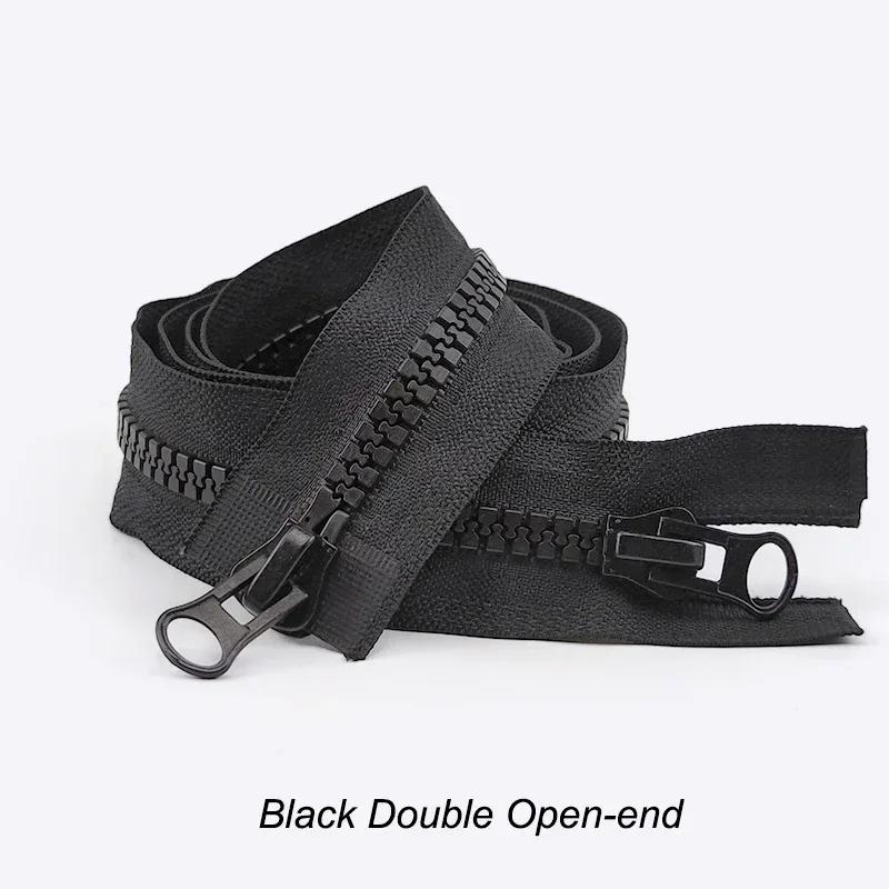 8# 60-500cm Harz Reißverschluss Doppel Schieber Reißverschlüsse Offenes Ende Langer Reißverschluss Zum Nähen Daunenjacke Zelt Bekleidung Reparaturset DIY Zubehör