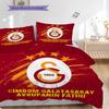 Set Copripiumino Trapuntato con Fantasia Galatasaray S.K. Federe Decorazione per la Casa Regalo di Compleanno (1 * copripiumino + 2 * federa, senza nucleo)