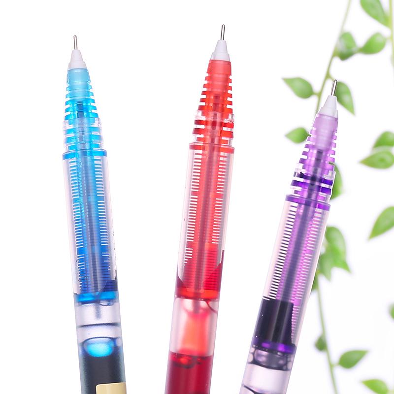 Fast-Dry Color Gel Pen for Students, Snow T16 Straight Liquid Ballpoint