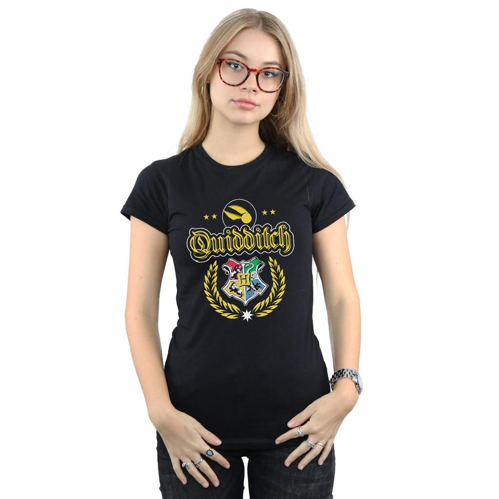 HARRY POTTER Womens/Ladies Quidditch Crest Cotton T-Shirt