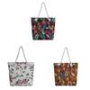 Bohemia Canvas Tote Bag With Dualsided Pattern And Large Capacity For Daily Use