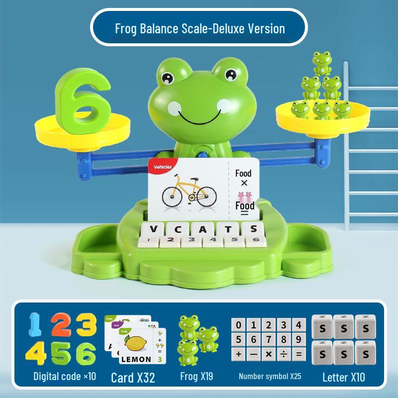 Digital Frog Balance Puzzle: Early Education Toy for Child's Cognitive and Logical Development