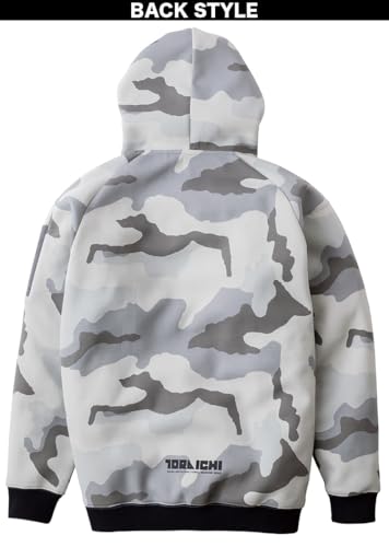 Musashino Uniform TORA Fall/Winter Work Hoodie 5314-629, Heavy Sweat Jersey, Camouflage, Reflective, Lightly Water-Repellent, Workwear, TORA <127-5314