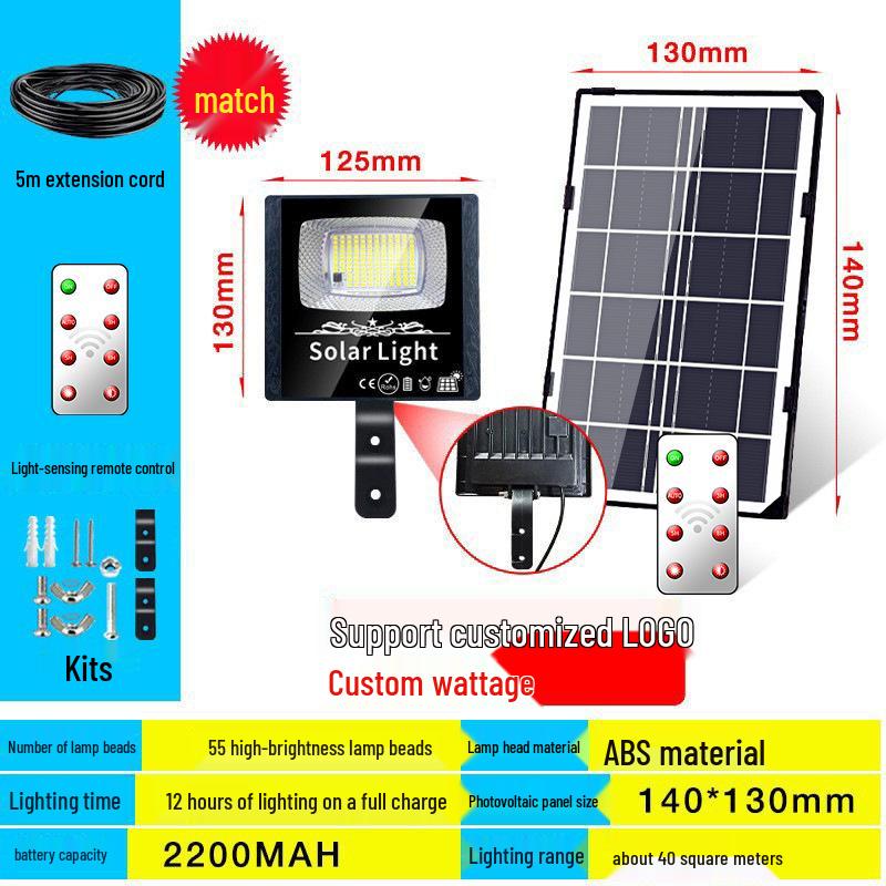 Super Bright LED Solar Street and Outdoor Courtyard Light - Rainproof for Indoor/Outdoor Use