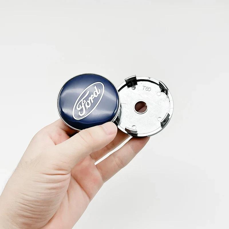 Car Sticker Ford New 2025 Hot 4pcs 3D 60mm For Car Emblem Wheel Hub Center Cap Badge Covers Sticker Decals Styling For Ford Mond