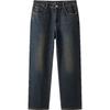 Semir Men's Cat Whisker Distressed Loose Straight-Leg Jeans