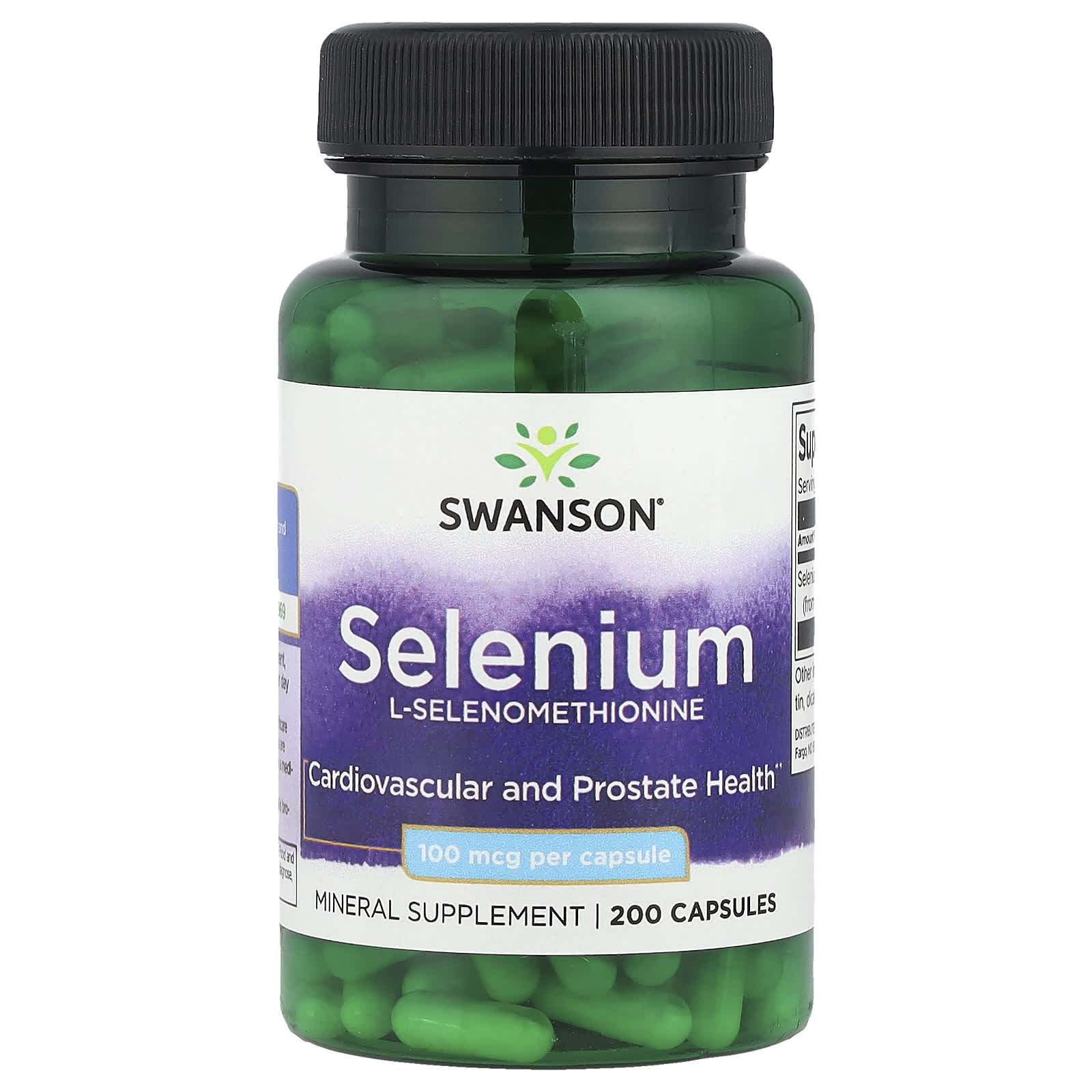 

Swanson Selenium, 100Mcg, 200 Capsules