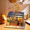 Wooden Doll House Casa Diy  Miniature Dollhouse 3D Puzzle Assembly Building Toys With Furniture LED Lights For Children Gifts