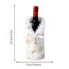 2025 Plush Snowflake Wine Bottle Cover - Merry Christmas Champagne Decor for Home Holiday Party Supplies