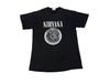 Vintage 90's Nirvana Kurt Cobain Black Medium T Shirt American Rock Genre Music Grunge Shirt Band Tee Size M