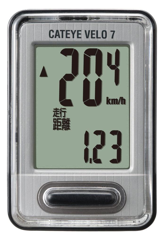 SAGISAKA Bicycle Cycle Computer CAT EYE VELO7 Black 70835 CC-VL520