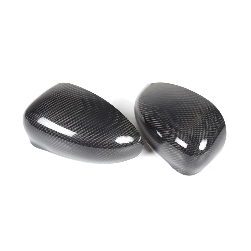 Hcilloend Compatible with the new Fiat 500 Mirror door mirror side mirror made of carbon left and right pasting easy to exterior custom car set