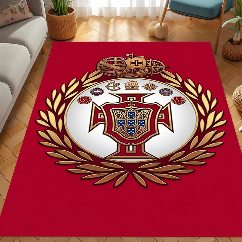 Portuguese Heritage Emblem carpet printing Living room and bedroom mats Dormitory decoration Doormat Christmas gifts