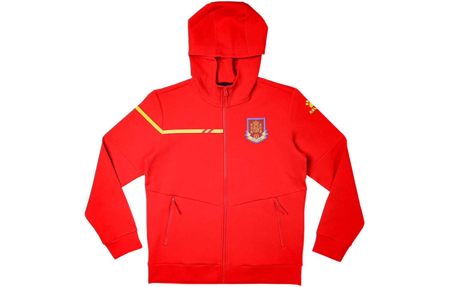 Куртки KELME Унисекс Красные С капюшоном Умеренные Другие 8261WT1044 L