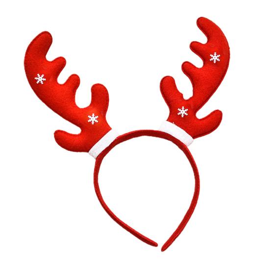 

Обруч для волос Декор с рогами Эластичный головной убор Декор с рогами Санта-Клауса Обруч для волос Аксессуары для волос 10