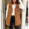 New Autumn Winter Lapel Fleece Vest Loose Fit Elegant Commuter Women's Sherpa Vest