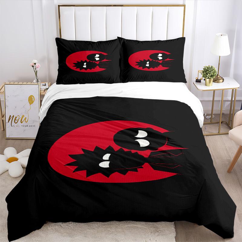 Black Symbolism Print 3Pcs Bedding Setduvet Cover With 2 Bedropillowcase Home Birthday Gift
