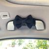 1Pc Car Roof Armrest Covers Soft Suede Protective Cover Car Roof Handle Cover Auto Interior Cute Bow Tie Accessories