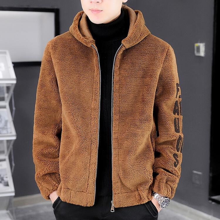 Men's Autumn Fashion Solid Color Casual Jacket - Warm, Long-Sleeved, Suitable for All Ages