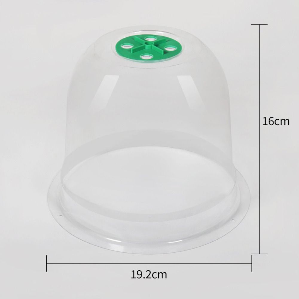 10pcs Plastic Planting Protective Cover Transparent Thermal Seedling Insulation Cover Moisturizing Reusable Seedling Hood