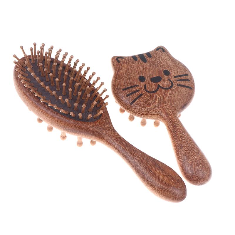 Cushion Massage Combs Double-Sided Wood Cushion Comb Hair Brush For Hair Styling Anti-Static Scalp Stimulating Whole Body Use