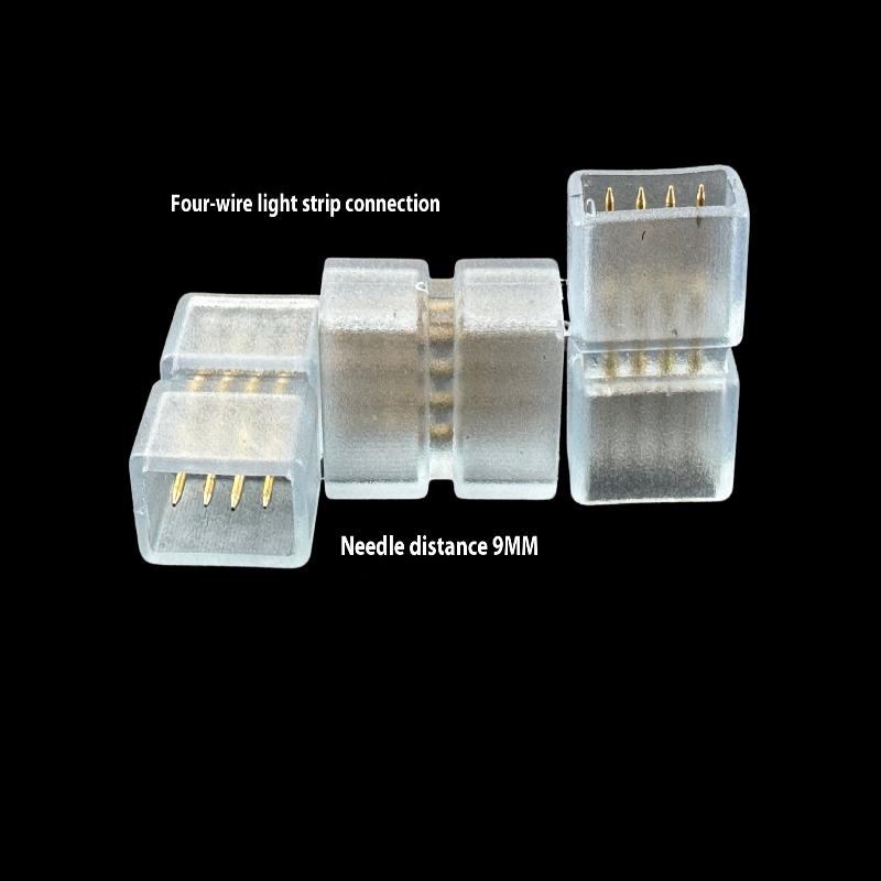 5Pcs Copper Rgb Connector Durable Gold 6/ 7/9/10/11/12/13Mm Led Strip Connector 2 Pin 3Pin 4Pin Terminals Connector Rgb